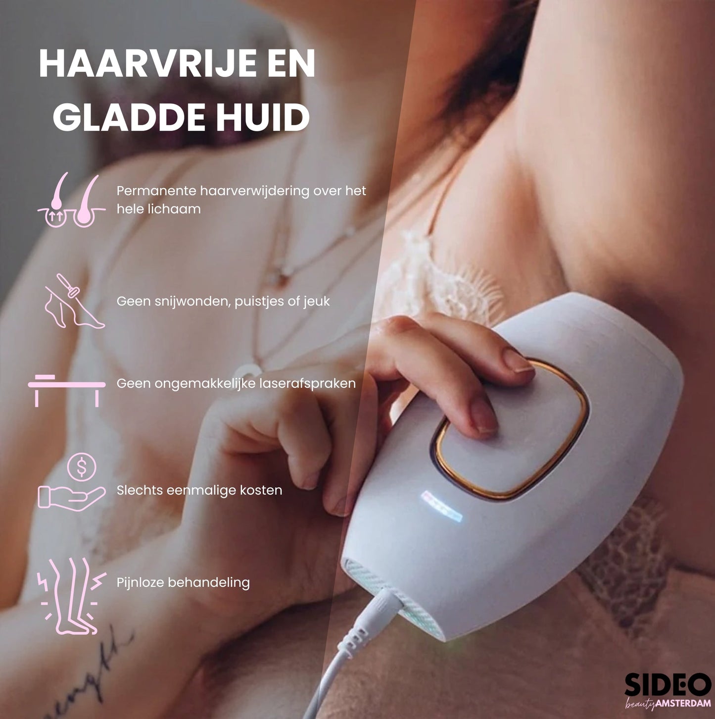 Sideo IPL Haarverwijderaar – Professionele laserontharing voor thuisgebruik