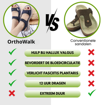 OrthoWalk™ - Ergonomische, Pijnverlichtende en Antislip Sandalen (Koop 1, krijg 1 GRATIS!)