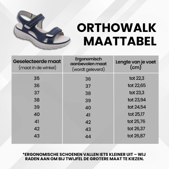 OrthoWalk™ - Ergonomische, Pijnverlichtende en Antislip Sandalen (Koop 1, krijg 1 GRATIS!)