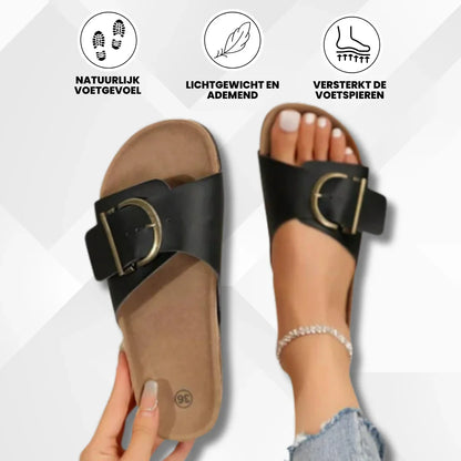 OrthoGrace - Pijnsverlichtende Kurk Sandalen Met Bandjesontwerp