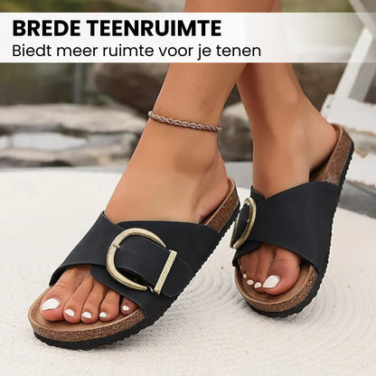 OrthoGrace - Pijnsverlichtende Kurk Sandalen Met Bandjesontwerp