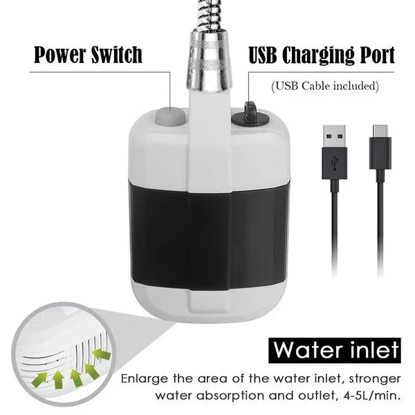 ✨Hot sale 50% korting✨🚿Draagbare kampeerdouche met verstelbare waterstroom
