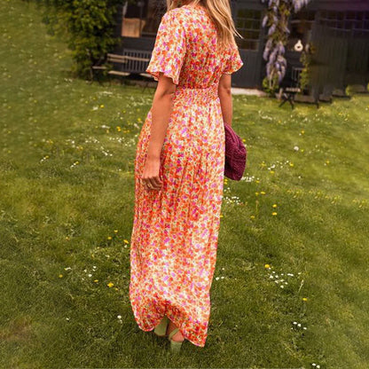 🎁Zomerspecial 49% korting🔥Vrouwen Sweet Vintage Bloemenjurk
