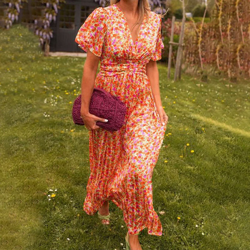 🎁Zomerspecial 49% korting🔥Vrouwen Sweet Vintage Bloemenjurk