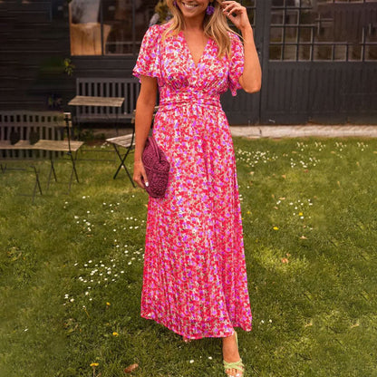 🎁Zomerspecial 49% korting🔥Vrouwen Sweet Vintage Bloemenjurk
