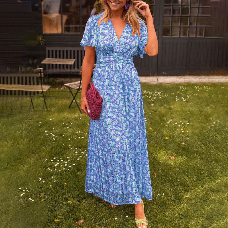🎁Zomerspecial 49% korting🔥Vrouwen Sweet Vintage Bloemenjurk