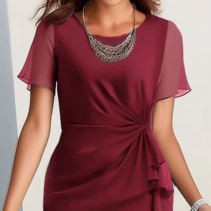 🔥Hot Sale🔥Elegante mode solide kleurenjurk